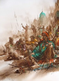 Ali Abbas, Followers Of Shah Bhaittai Hala Sindh, 22 x 30 Inch, Watercolor on Paper, Figurative Painting, AC-AAB-260